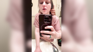 High School Girl lets her tits fly again